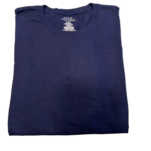 Polo Ralph Lauren Mens Short Sleeve Tee T-Shirt Polo Navy Blue Size L - Picture 1 of 8